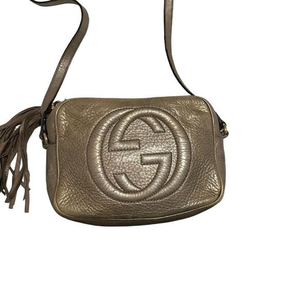 Gucci soho golden leather cross body bag - Picture 4 of 16